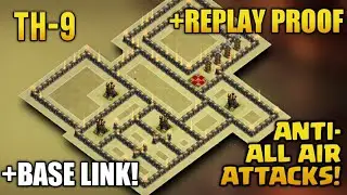 New 2019 BEST Th9 War Base | Anti-ALL AIR ATTACKS! + BASE LINK + REPLAY PROOF!