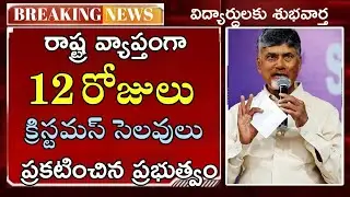 Christmas holidays from that day for 12 days|| ap schools christmas holidays 2025 || Ap schools h...