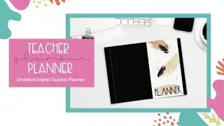 Digital Teacher Glamour Planner - Blackout Edition