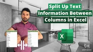 Split Out Text Information Between Columns in Excel (Dividing One Column into Multiple Columns)