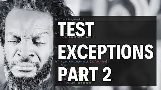 how to test that an Exception is raised