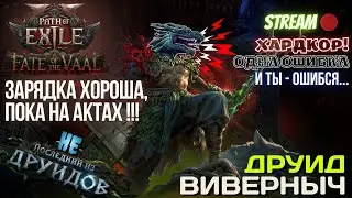 💥PATH OF EXILE 2💥 HARDCORE: ✅ДРУИД ВИВЕРНЫЧ✅ НЕБОЛЬШОЙ УРОВЕНЬ ДЛЯ ЗАРЯДКИ!!!