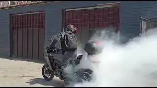 Yamaha tracer 9 2021 burnout