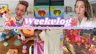 DIY PROJECT, PAASDECO, SHOPRONDJE ACTION & KRUIDVAT, SPEELBOERDERIJ | Weekvlog | Zeg maar Fem
