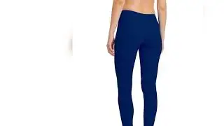 Solid Swim Leggings Beautiful Stitching Beach Pants Women in Navy Blue