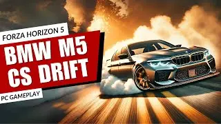 2022 BMW M5 CS Stock and Drift Builds Review Forza Horizon 5 | Steering Wheel Gameplay