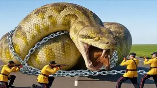 Heart-Pounding Rescue: Brave Warriors Fight Giant Pythons to Save Innocent Animals