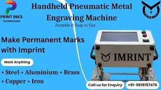 Portable Pneumatic Metal Engraving Machine operations #aluminium #datamatrix #metalmarkingmachine 
