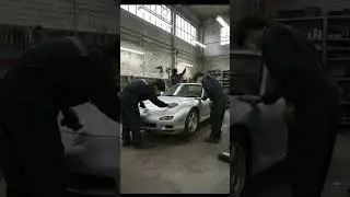 AI working on a 1993 Mazda RX7 #ToyotaSupra #SupraMK4 #CarRestoration #AIVideo #viral  #Shorts #jdm