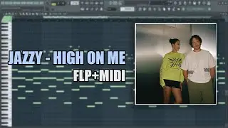 Rossi & Jazzy - High On Me (MIDI + FLP) (FL Studio Piano Tutorial / Cover)