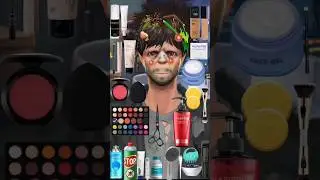 dirty guy deep cleaning and makeup 💄✨🤢🧴#makeup #dirty