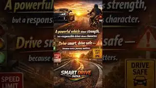 Driving is not a skill, it&rsquo;s a responsibility.Smart Drive India &mdash; Drive Safe, Stay Responsible.