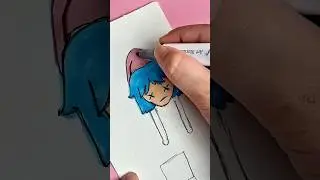 DIY hanging paper doll 🤩✨💗#diy#craft#crafts#drawing#art#cute#mini#shorts#hangingpaperdoll