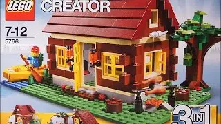 Собираем Lego Creator 5766 3 in 1 Log Cabin Первый домик - Стрим