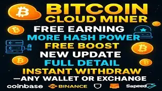 Free BTC Cloud Mining App Withdrawal Proof | New Update Bitcoin Cloud Mining | Boost Hash Power #btc