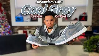 Новые кроссовки Jordan 1 Low &laquo;COOL GREY&raquo; Medium Grey &mdash; обзор и на ногах 👣