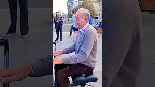 Grandpa plays at an Open Piano in Berlin!