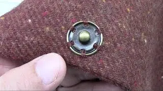 Как пришить застежку (пуговицу) двубортного шерстяного пальто
