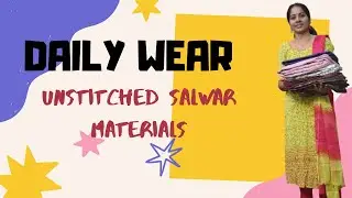 ONLY 500/-🛍️BUDGET BUY UNSTITCHED SALWAR MATERIALS🛒