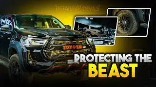 Toyota hilux Graphene Coating  🔥 Ultimate Shine + Protection | HR26 Garage Detailing Devils