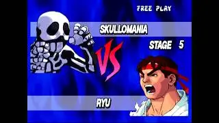 Street Fighter EX (Arcade) Playthrough as Skullomania
