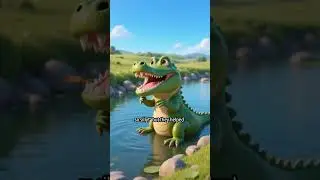 🐊 The Big Silly Crocodile | Funny Story | Moral Bedtime Tale | Animal Story | Monkey Story #animal