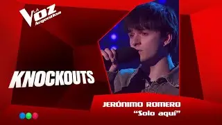 Jer&oacute;nimo Romero - &ldquo;Solo aqu&iacute;&rdquo; - Team Lali - Knockouts - La Voz Argentina 2025