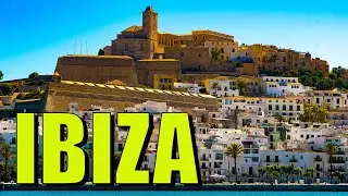 Ibiza, Spain 4K HDR - Morning Walk by Shops & Restaurants from the Port to the Castle of Ibiza