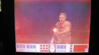 Doom on 486 DX4 laptop 16MB RAM(cdoom -s4fast -file invasio2 -fastdemo I01 -ram8mb)