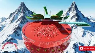 Oddly Satisfying| Which Giant Fruit Pool Would You Choose to Jump 🍉🍓🥝|Extreme ASMR #asmr #aiasmr