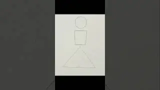 Draw a girl for beginners 🎨🙋&zwj;♀️  #shorts #art #girldrawingeasy  #beginners