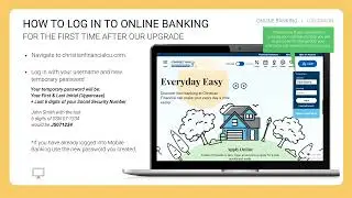 Logging Into Online Banking