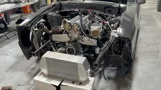 2JZ 1300 HP Vibrant Front Mount Intercooler Install!