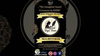 writer Award #knfm #awards #writer #award2025 #fm #writerriyaram #tamilwriter  #authorambikadinesh