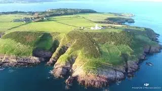 Caldey Island, wales on Drone