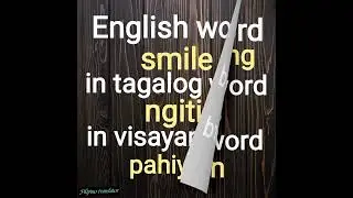English - Filipino ( Visayan/Cebuano translation