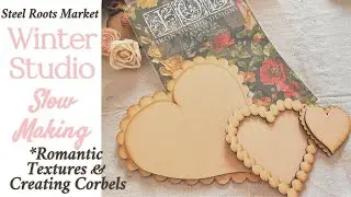 Winter creating, Valentine projects, & new classes ahead. #slowcrafting #diyvalentine #diyvintage