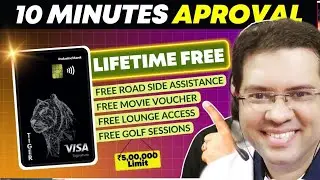 IndusInd Tiger Credit Card | BEST Lifetime Free Credit Card 2025 | Best Airport Lounge Card