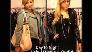 DAY TO NIGHT Hair, Makeup, and Outfit!
