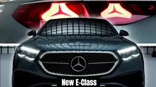 2024 Mercedes Benz E Class Illuminated Radiator Grille, Headlights and Taillights
