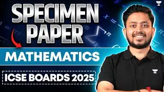 Math specimen Paper with Answers | Class 10 ICSE Boards 2025 | Live solving | Shubhanshu Sir
