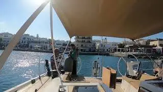 Tangled anchor lines in Naxos (Cyclades-Greece)