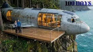 Restored a Crashed Airplane into a $1,000,000 Luxury Jungle Villa in 100 Days ✈️🌲