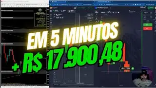 R$9885,00 em 5 minutos utilizando o indicador mt4 win pro.
