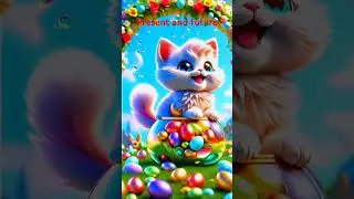 cute rainbow cat video || cute cat || #presentandfuture