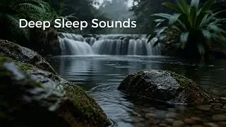 Gentle Forest Waterfall at Night &ndash; Calm River Sounds for Deep Sleep