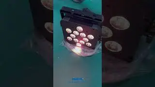 Battery 12leds rgbwa uv 6in1 led uplight production #uplighting #ledparlight