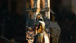 Golden Gladiator in ancient rome 🏛️#rome #gladiator #fight #italy #warriors #ancientrivalry #sparta