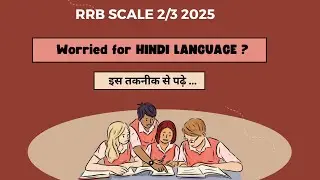 Approach Hindi this way II RRB Scale 2 /3 2025 #rrbscale3 #ibpsrrbscale2