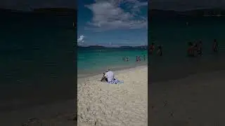 หาด Honeymoon Beach #St. John , US Virgin Island